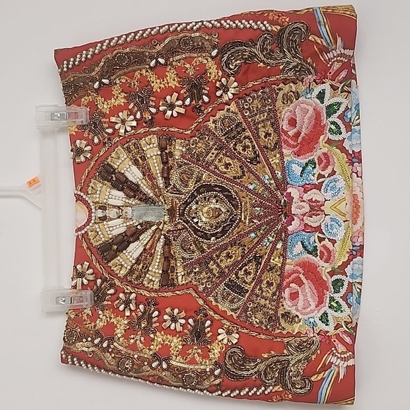 RARE! Camilla Cameos Dance Mini Skirt Beaded Embellished Size 1 Small b132 - Picture 3 of 16